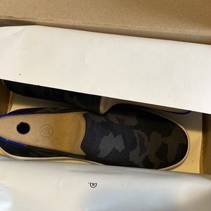 grey camo Rothy’s slip on sneakers